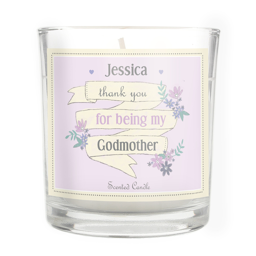 Personalised Garden Bloom Scented Jar Candle
