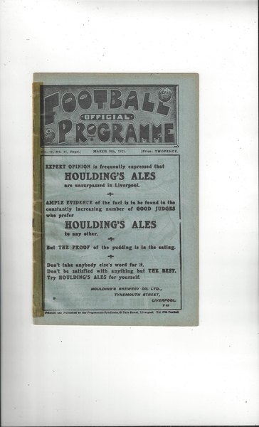 Latest Football Programmes Listed today