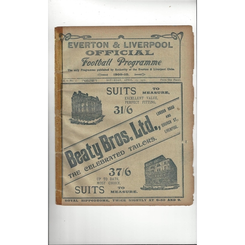 Everton Home Football Programmes