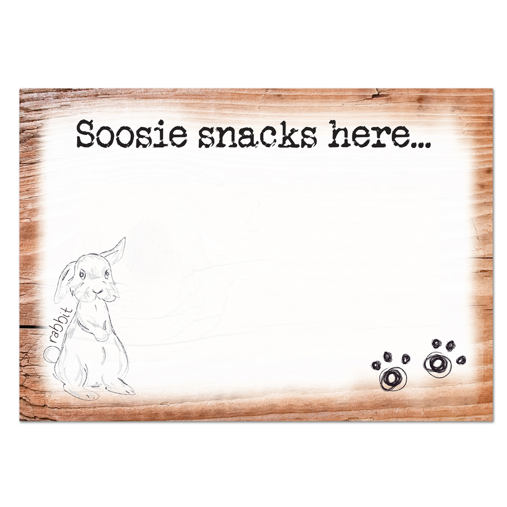 Personalised Scribble Bunny Placemat