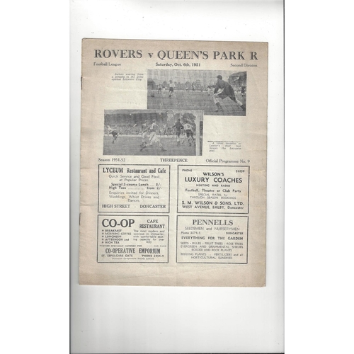 Doncaster Rovers Home Football Programmes