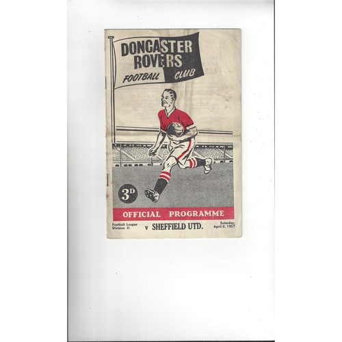 Doncaster Rovers Home Football Programmes