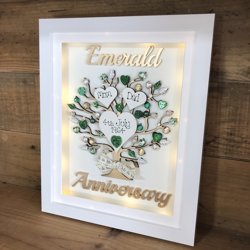 Emerald wedding frame