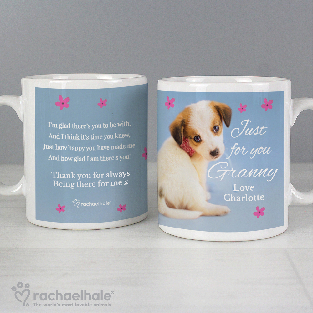 Personalised Rachael Hale 'Just for You' Puppy Mug