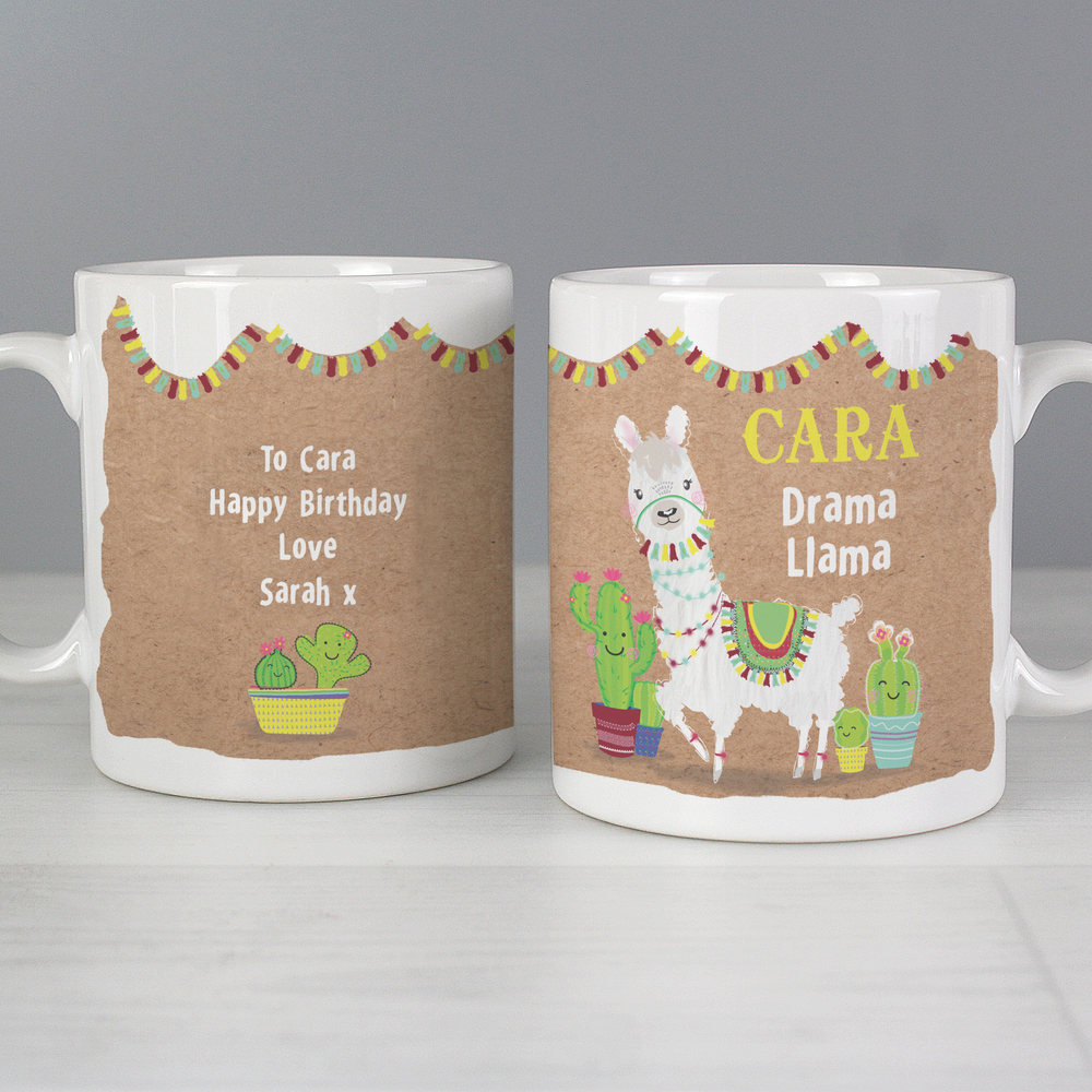 Personalised Llama Mug