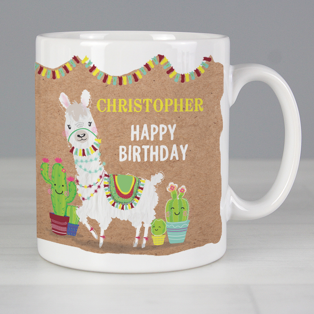 Personalised Llama Mug
