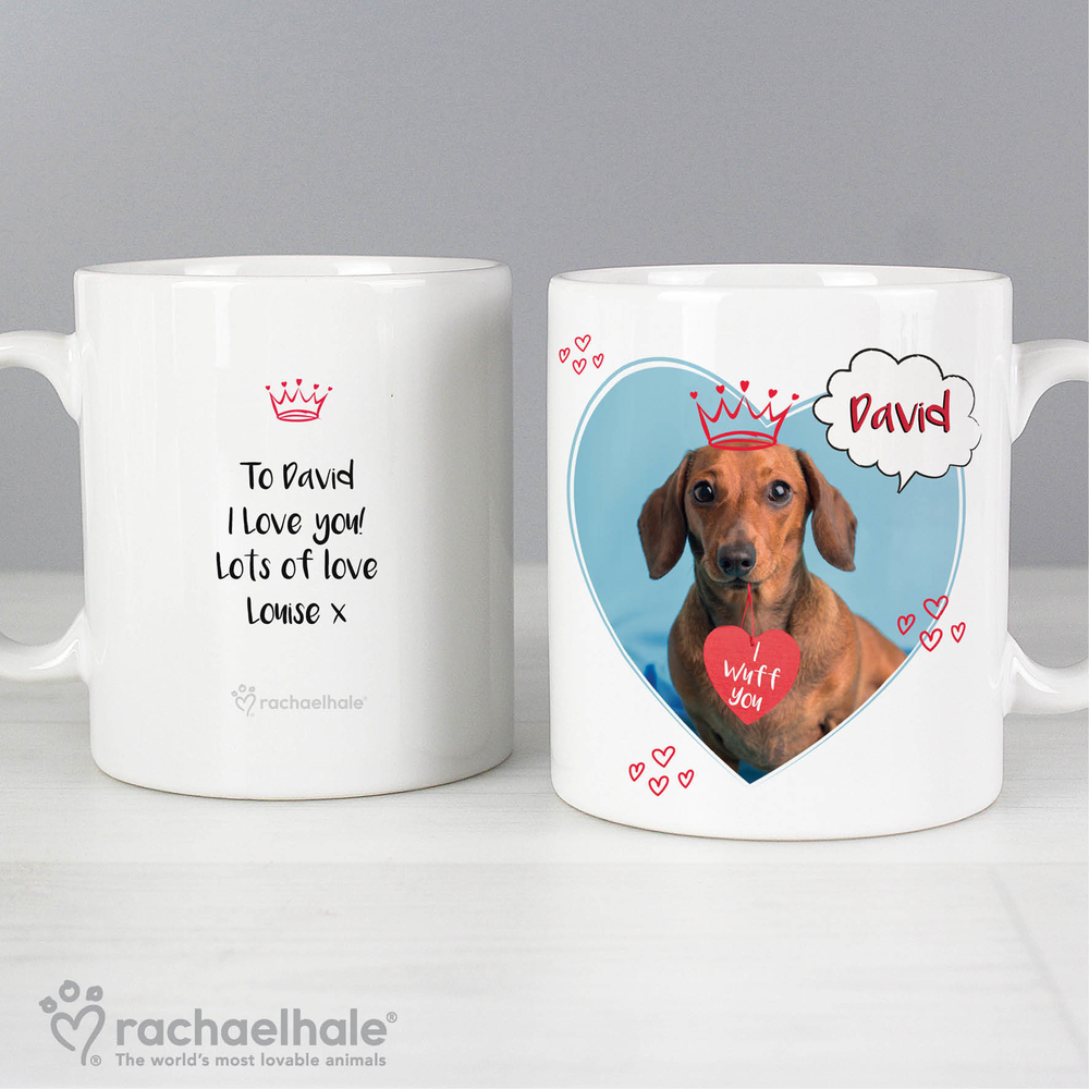 Personalised Rachael Hale 'I Wuff You' Mug