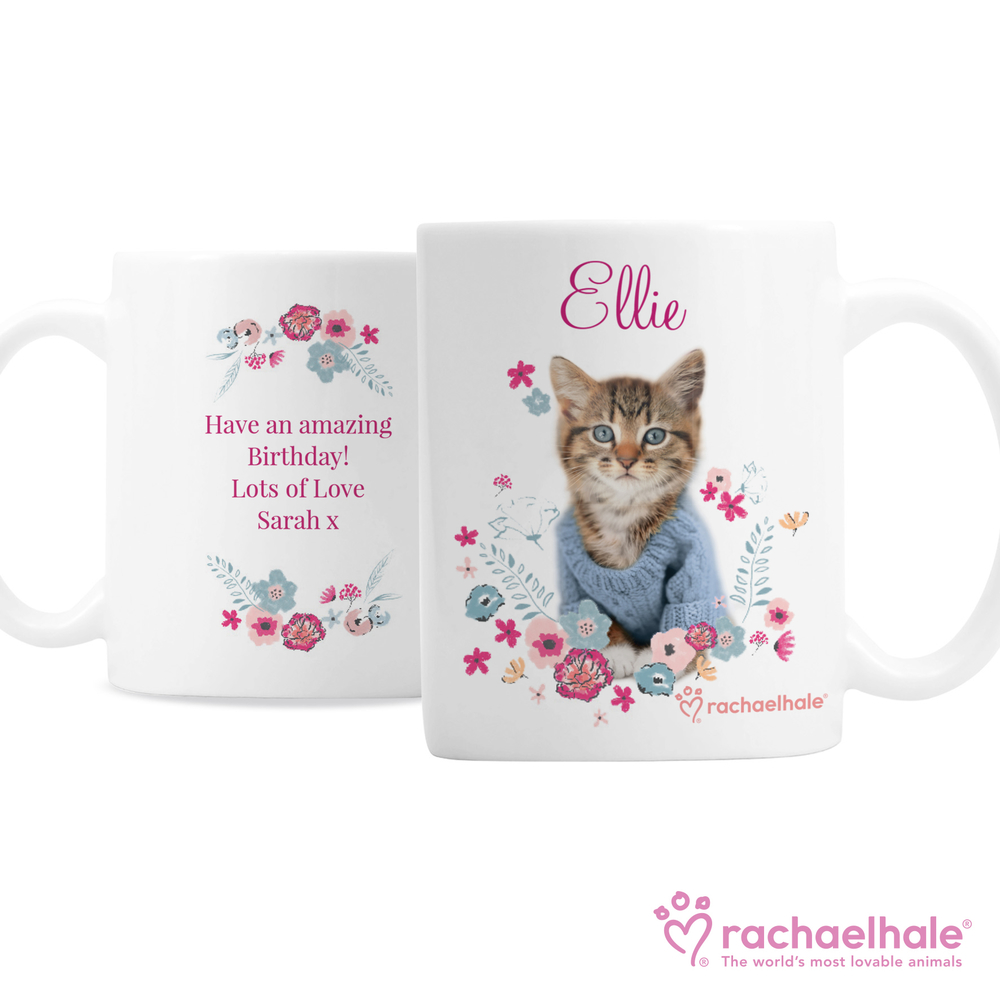 Personalised Rachael Hale Cute Kitten Mug