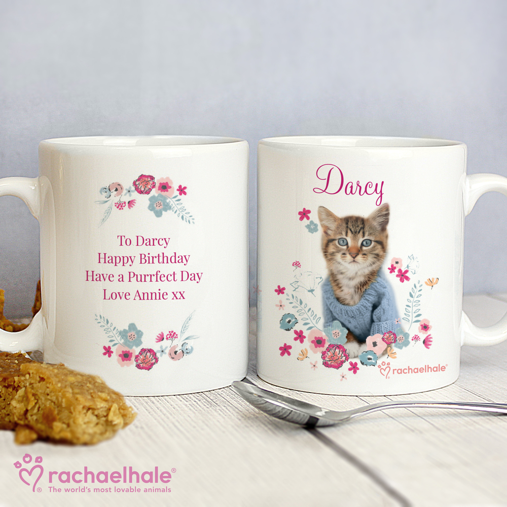Personalised Rachael Hale Cute Kitten Mug