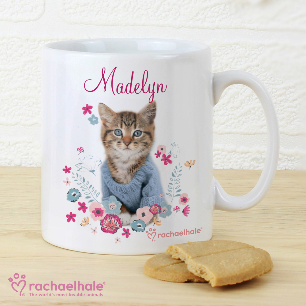 Personalised Rachael Hale Cute Kitten Mug