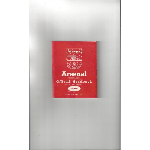 Arsenal Official Football Handbook 1953/54