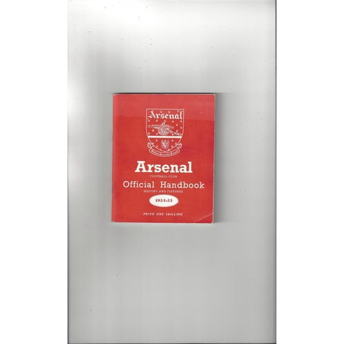 Arsenal Official Football Handbook 1954/55