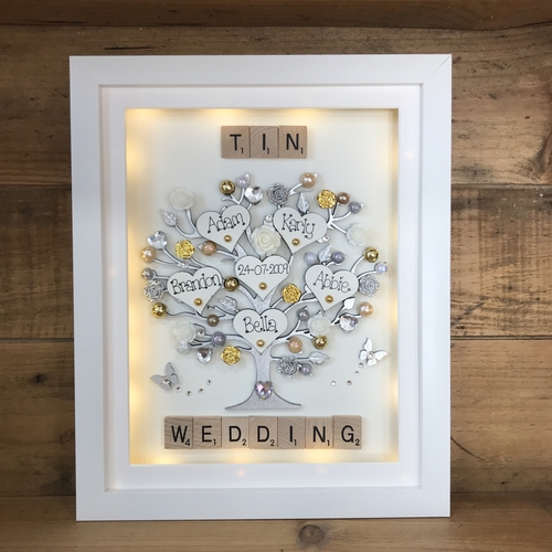 LED “Golden wedding “ frame