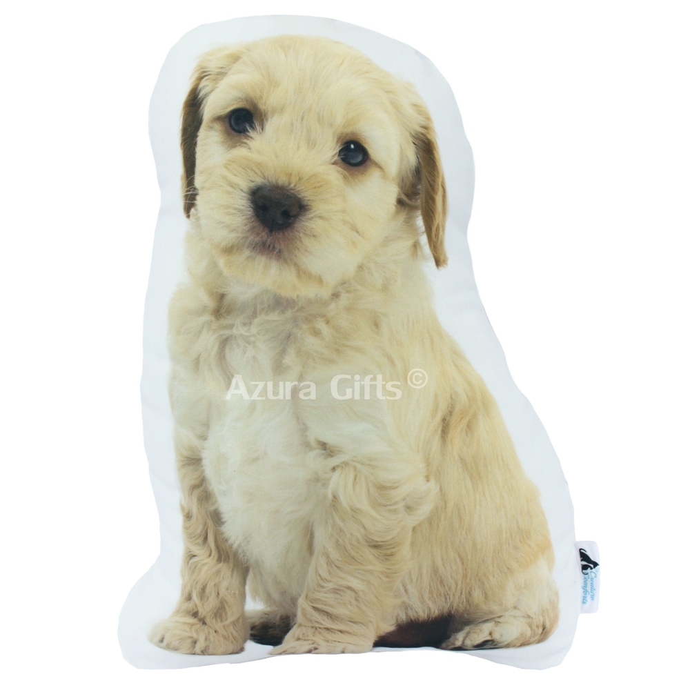 Cockapoo Shaped Dog Cushion (Beige)