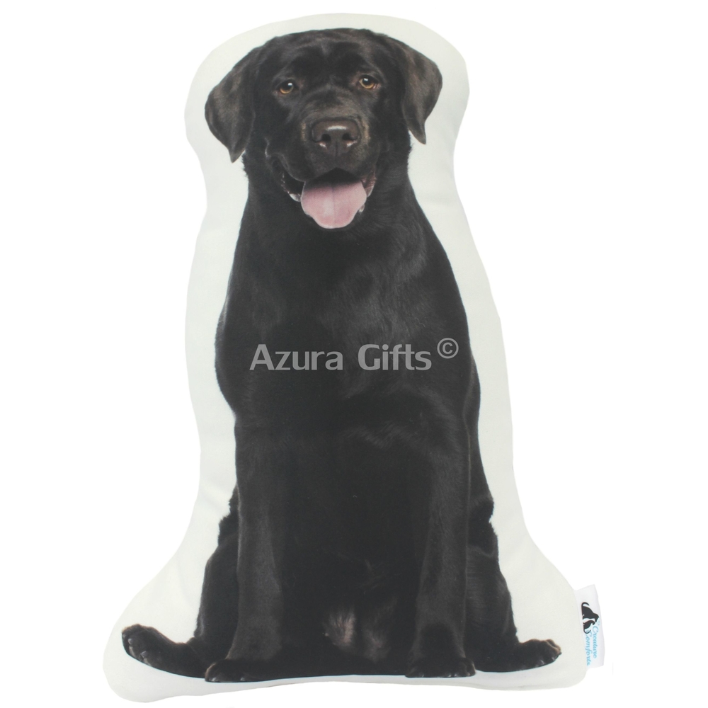 Dark Chocolate Labrador Shaped Dog Cushion