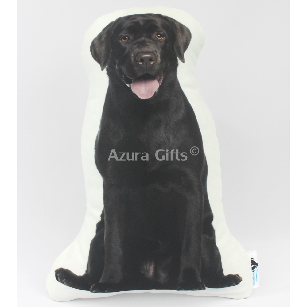 Dark Chocolate Labrador Shaped Dog Cushion