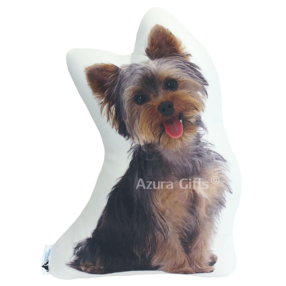 Yorkshire Terrier Shaped Dog Cushion