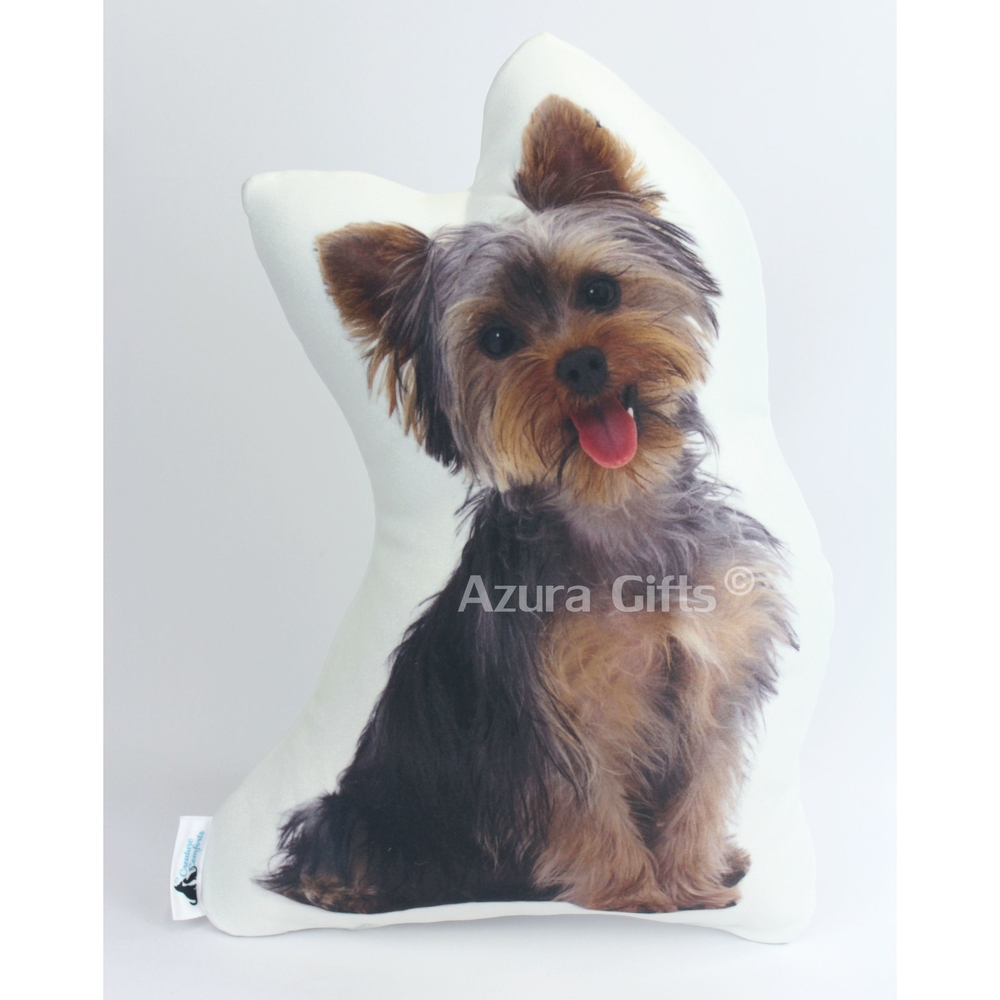 Yorkshire Terrier Shaped Dog Cushion