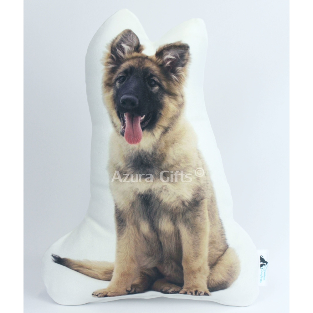 German Shepherd Puppy Shaped Dog Cushion