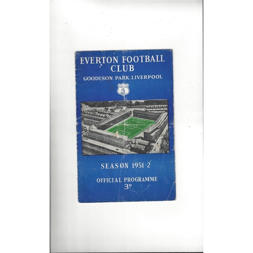 Everton Home Football Programmes