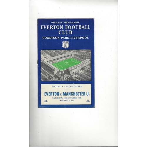 Everton Home Football Programmes