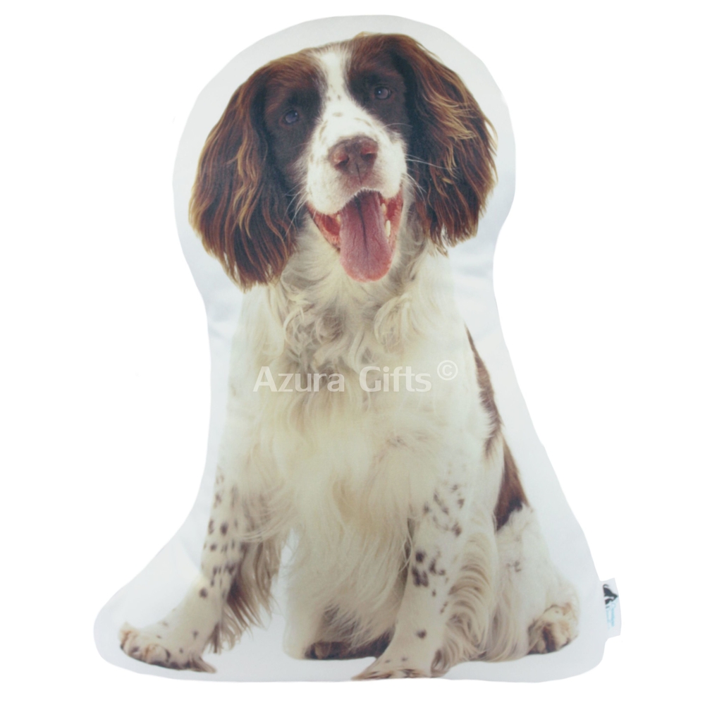 Springer Spaniel Shaped Dog Cushion (Brown)