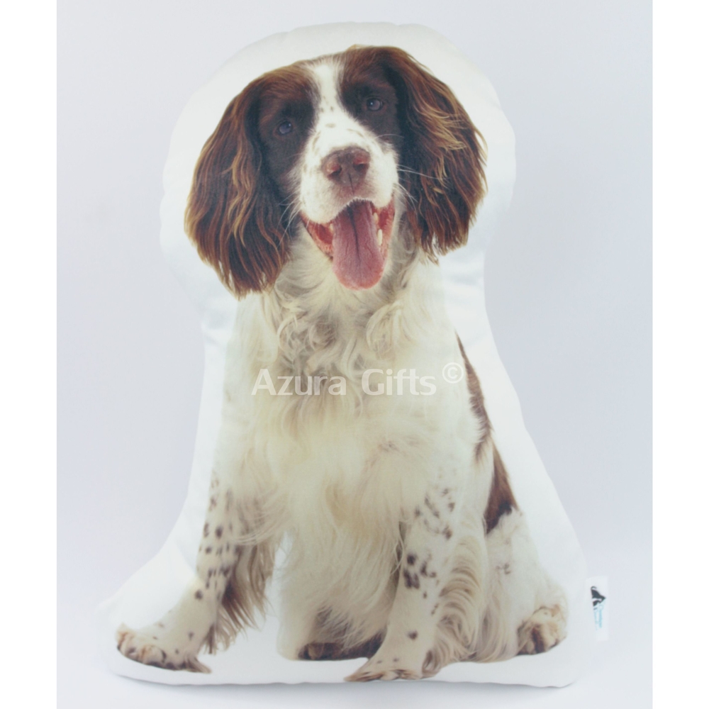 Springer Spaniel Shaped Dog Cushion (Brown)