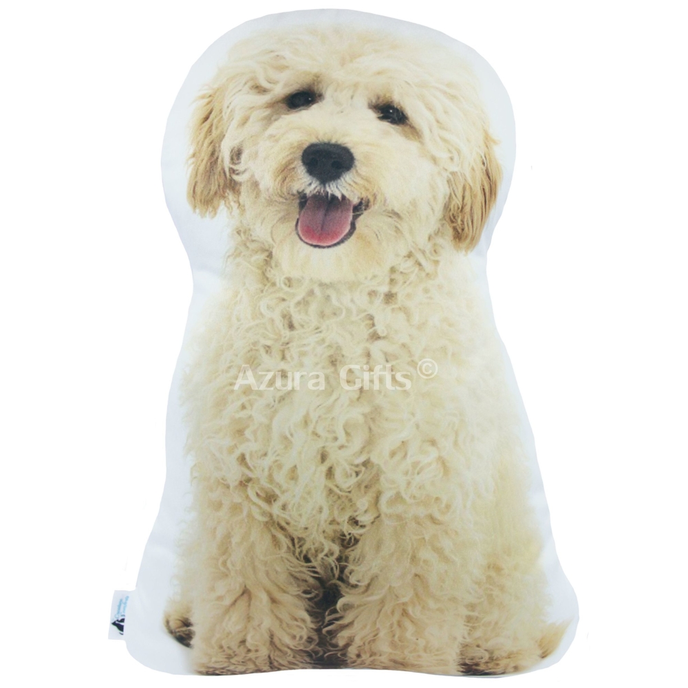 Poddle Shaped Dog Cushion (Cream)