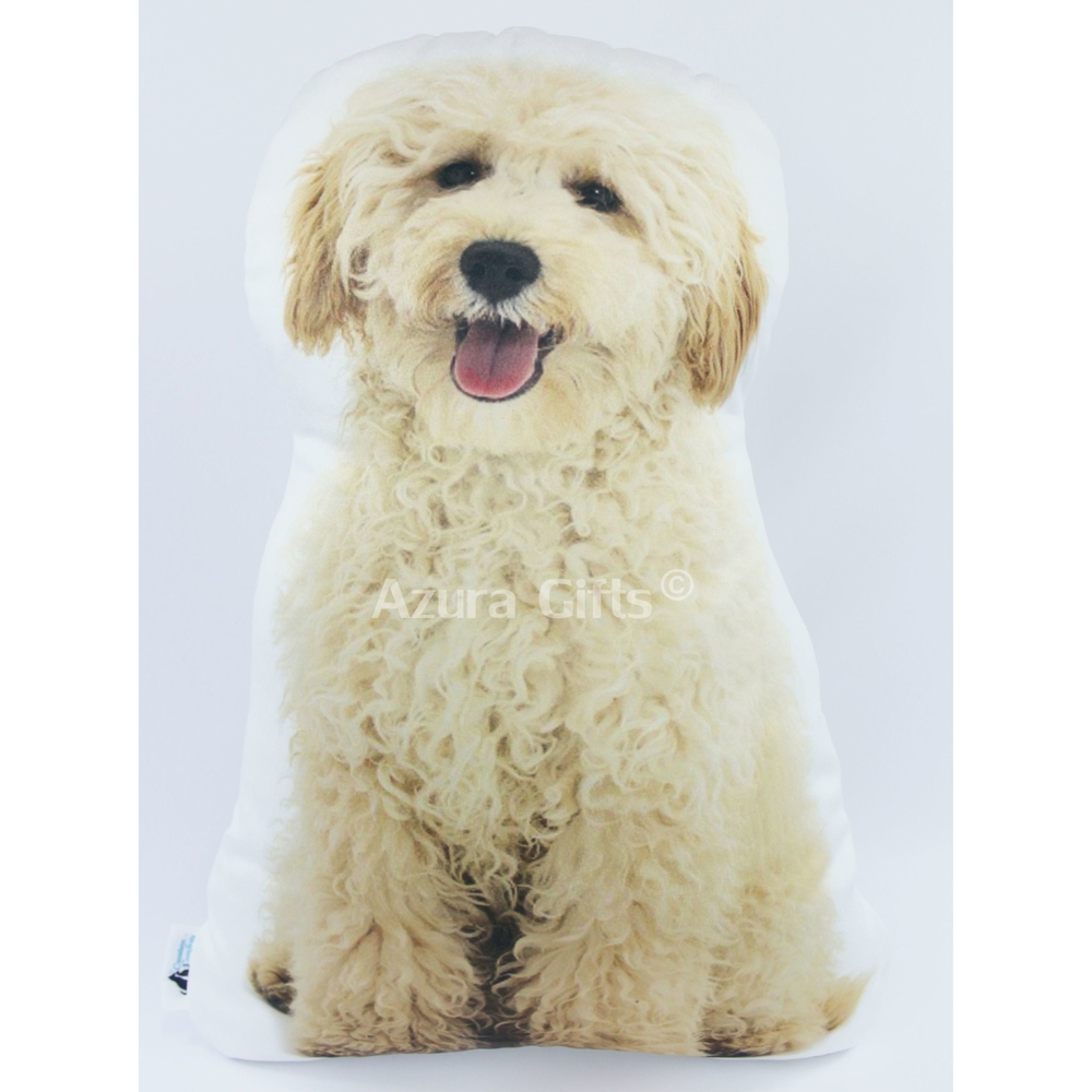 Poddle Shaped Dog Cushion (Cream)