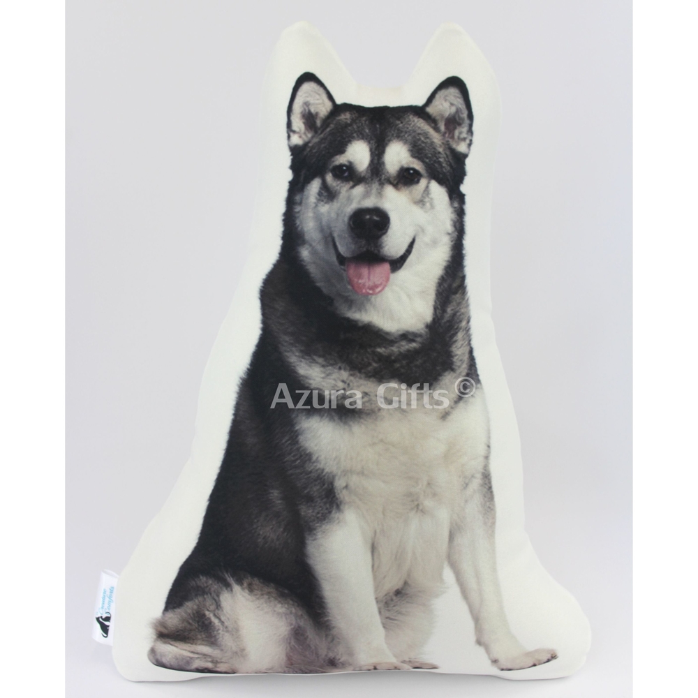 Alaskan Malamute Shaped Dog Cushion