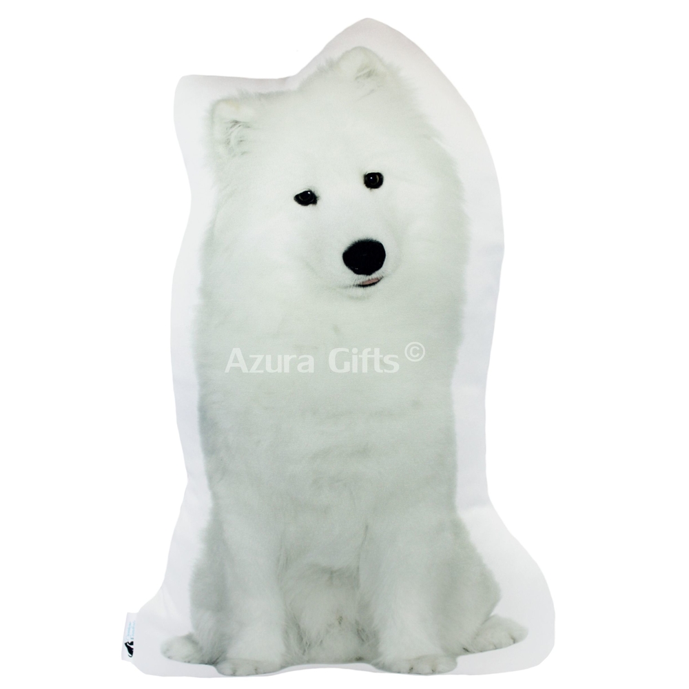 Samoyed Shaped Dog Cushion