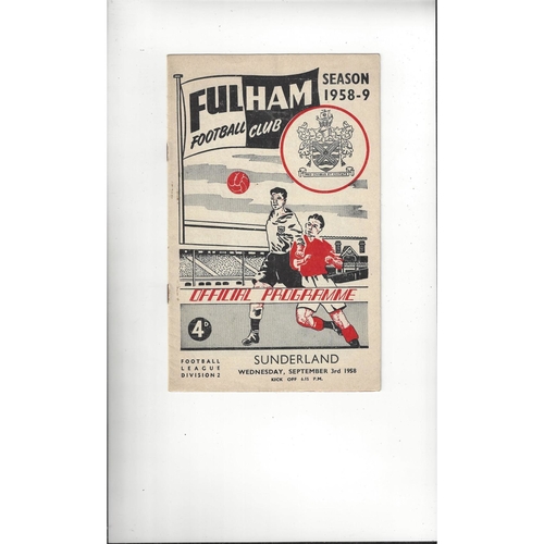 Sunderland Away Football Programmes