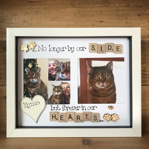 Large “ no longer by our side “ pet memorial frame