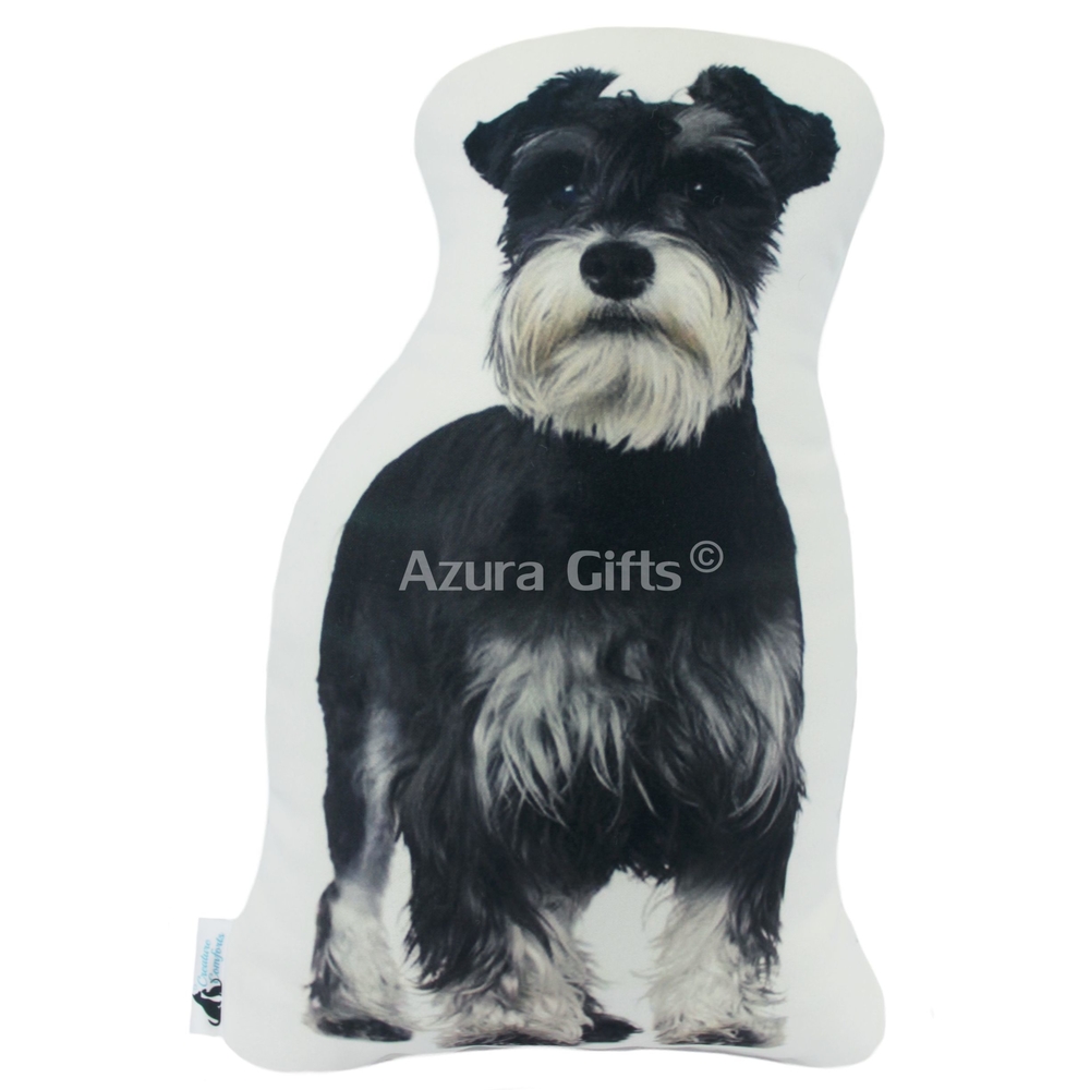 Miniature Schnauzer Shaped Dog Cushion