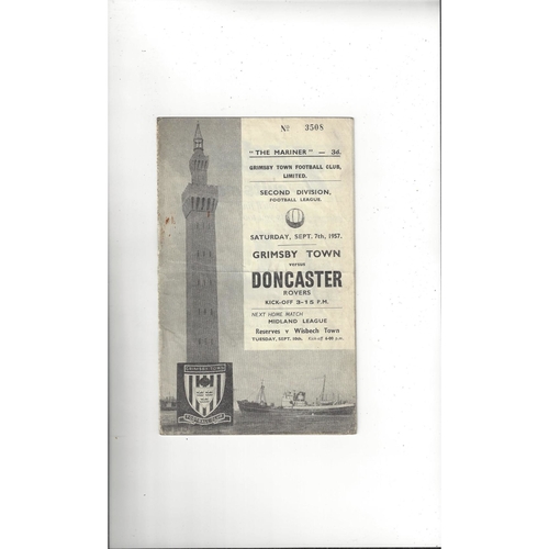 1957/58 Grimsby Town v Doncaster Rovers Football Programme