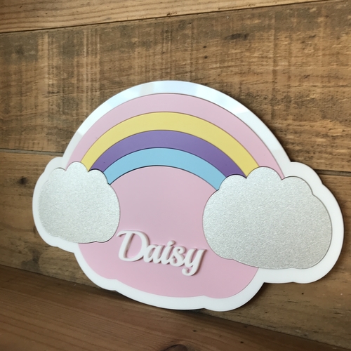 Rainbow door plaque