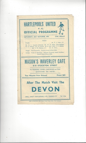 More Football Programmes listed today