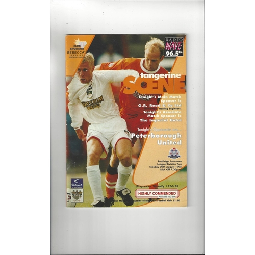 Peterborough United Away Football Programmes