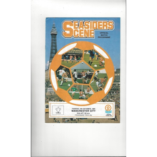 Blackpool Home Football Programmes