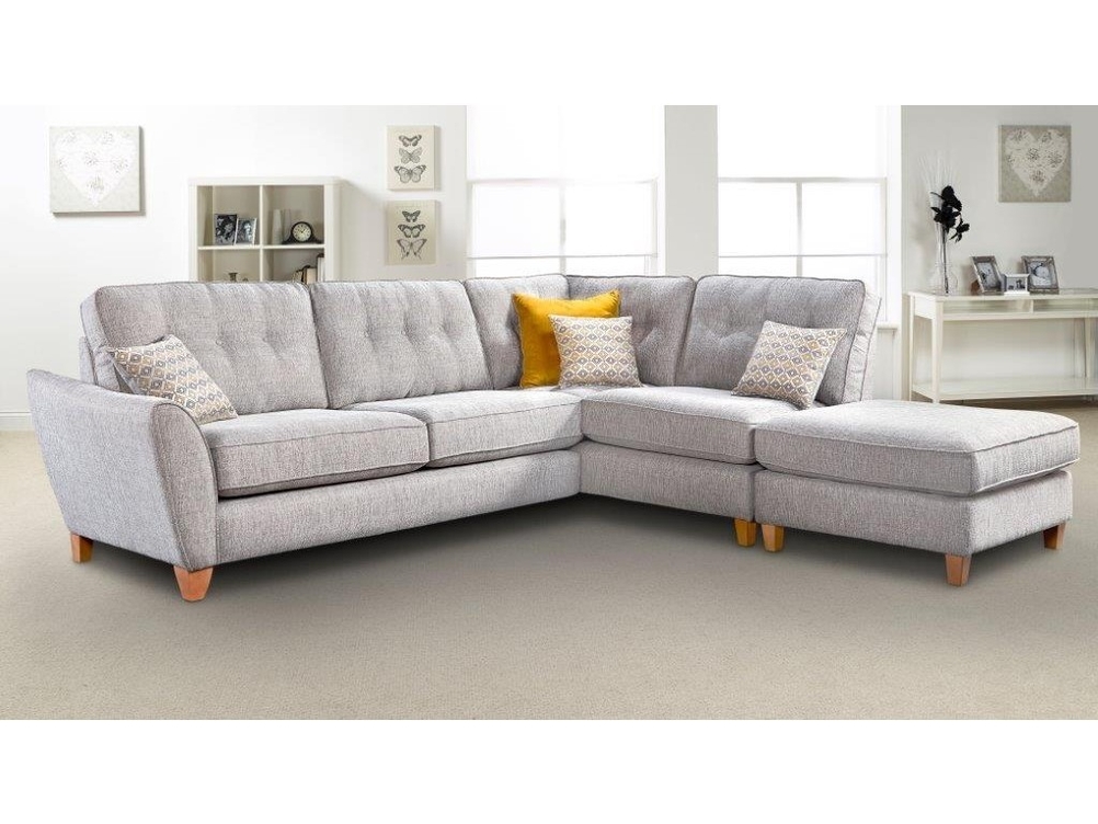 ASHLEY CORNER 1  SOFA IN MINT TEXAS FABRIC