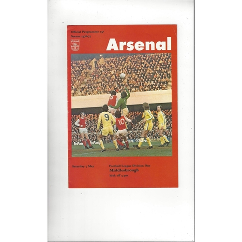 Middlesbrough Away Football Programmes