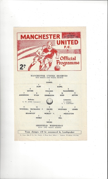 Latest Football Programmes Listed today