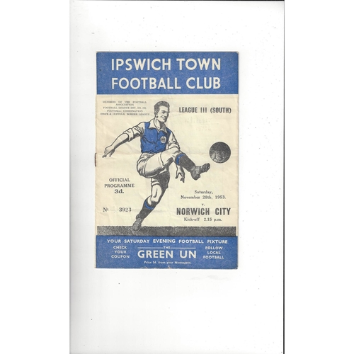 Ipswich Town Home Football Programmes