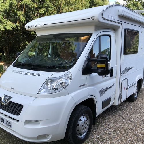 Elddis Autoquest 115 Motorhome 2 Berth 2008 Peugeot Boxer 1 Owner 35624 Miles