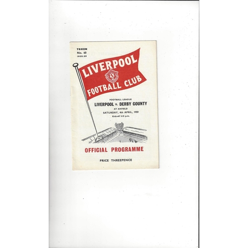 Liverpool Home Football Programmes