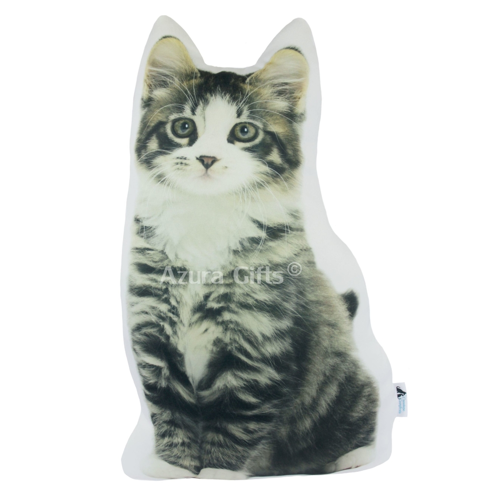 Short Hair Tabby Shaped Cat Cushion