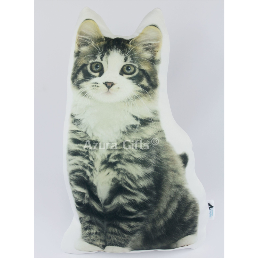 Short Hair Tabby Shaped Cat Cushion