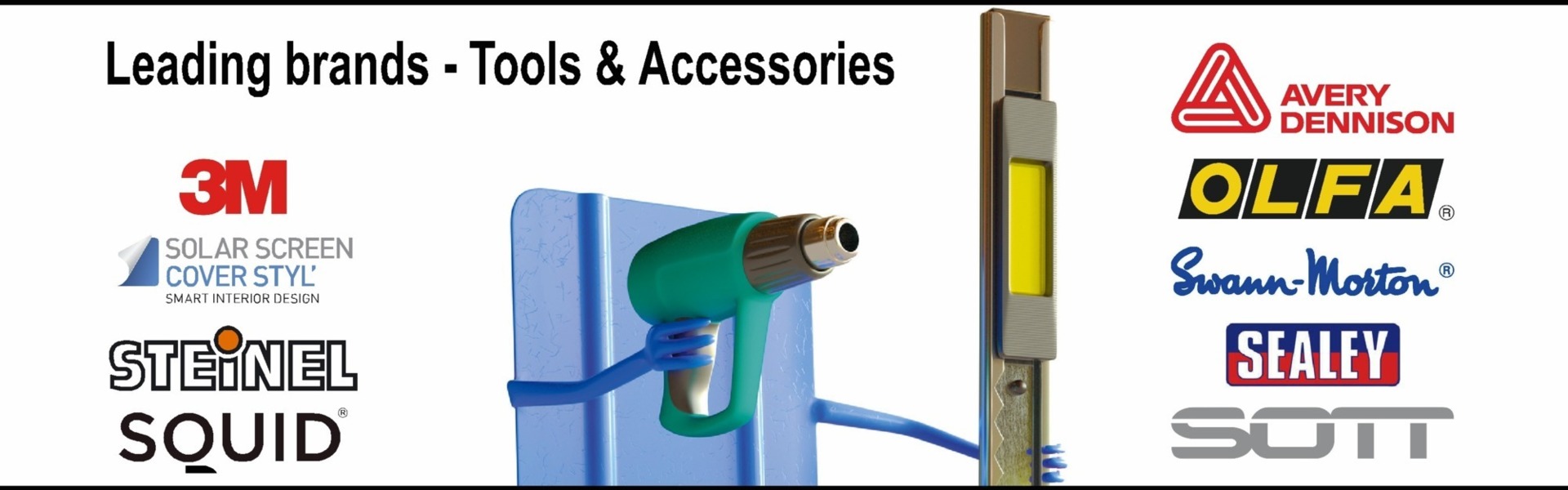 Sign making Wrapping tools and accessories