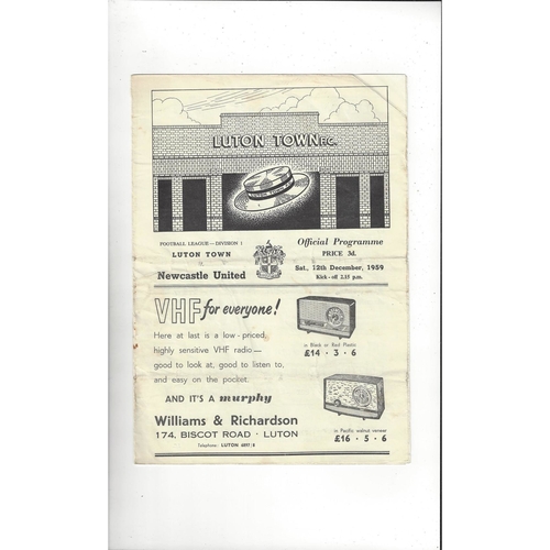 Luton Town Home Football Programmes