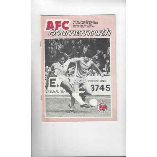 Doncaster Rovers Away Football Programmes